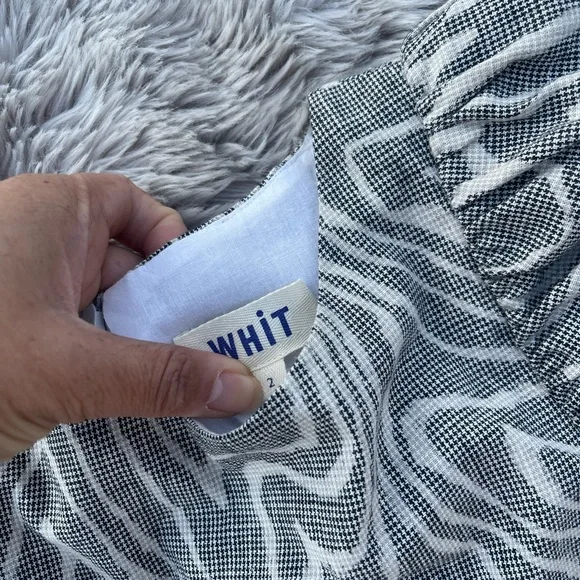 WHIT Glen check wood grey women’s size 2 dress - Picture 7 of 9